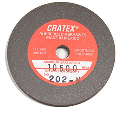 Cratex 202M Rubberized Abrasives Wheels 2X1/8X1/4 Medium