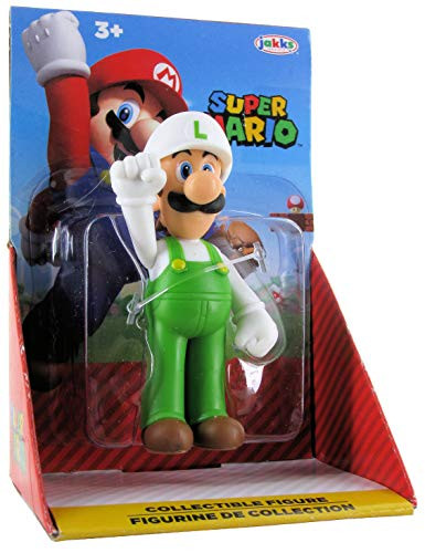 Nintendo Super Mario 2.5-inch Collectible Figure Fire Luigi -Standing-