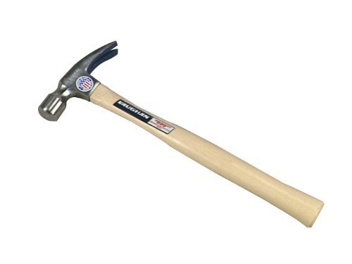 Vaughan 106-02 606S Super Framing Linemans Straight Claw Hammer, 28-Ounce, Smooth Face, Hickory Handle