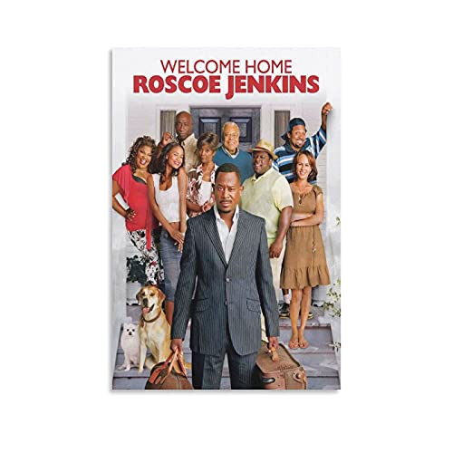 ABEPC Movie Welcome Home, Roscoe Jenkins Dr. RJ Stevens Fg22 Canvas Art Poster and Wall Art Picture Print Modern Family Bedroom Decor Posters 16x24inch-40x60cm-