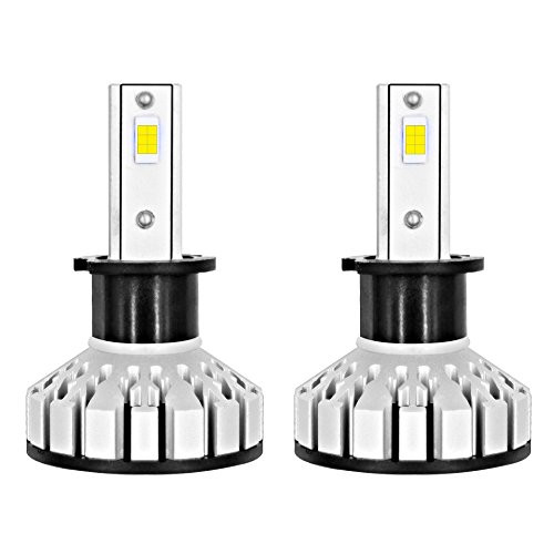 YIMOJI Led Headlight Bulbs Conversion Kit H3 12000lm 6000k Diamond White 2 Year Warranty