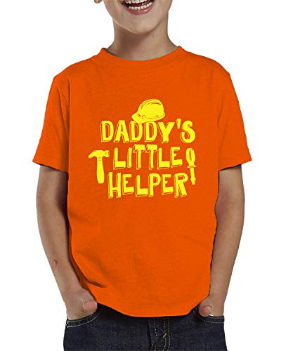 SpiritForged Apparel Daddy's Little Helper Toddler T-Shirt, Orange 4T
