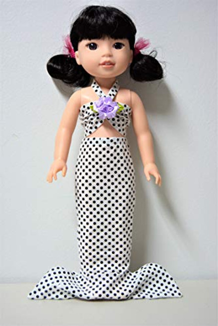Handmade Doll Clothes Mermaid Costume Colors fit AG 14.5" Wellie Wishers and H4H Dolls -WM-3- Handmade Doll Clothes Mermaid Costume Colors fit AG 14.5" Wellie Wishers and H4H Dolls -WM-3-