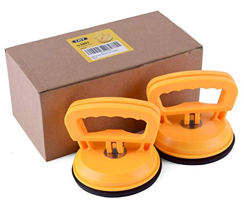 IMT 2 Pack Glass Suction Cup Vacuum Window Lifter 4.9", Suction Cup with Handles, for Glass/Tiles/Mirror/Granite Lifting, Power Gripper Sucker Plate