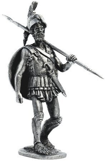 Greek Hoplite Tin Soldiers Metal Sculpture Miniature Figure Collection 54mm -Scale 1/32- -A86- Greek Hoplite Tin Soldiers Metal Sculpture Miniature Figure Collection 54mm -Scale 1/32- -A86-
