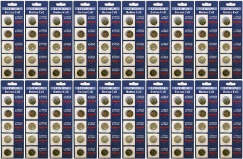 100 x Powertron Lithium Coin 3V CR1616 1616 Button Cell Batteries