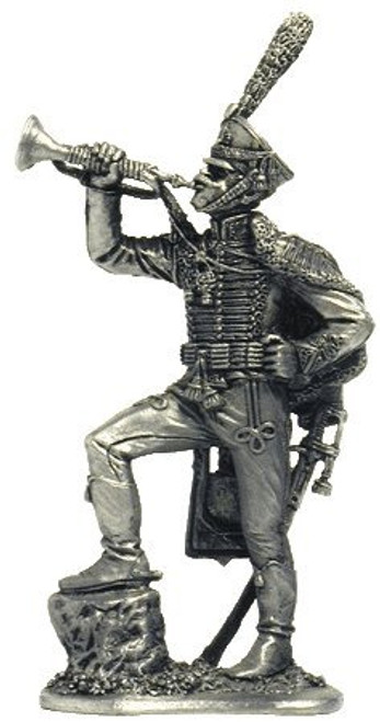 Trumpeter of The Hussar Regiment -Russia, 1812- Tin Soldiers Metal Sculpture Miniature Figure Collection 54mm -Scale 1/32- -R65- Trumpeter of The Hussar Regiment -Russia, 1812- Tin Soldiers Metal Sculpture Miniature Figure Collection 54mm -Scale 1/32- -R65-