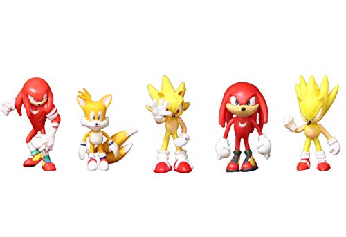 XIANGAN New Combination Sonic Figure Sonic Action Figures 5Pcs/LOT Boom Rare Dr Eggman Toy PVC Sonic Shadow Tails Characters Figure Toys for Children Christmas Toy