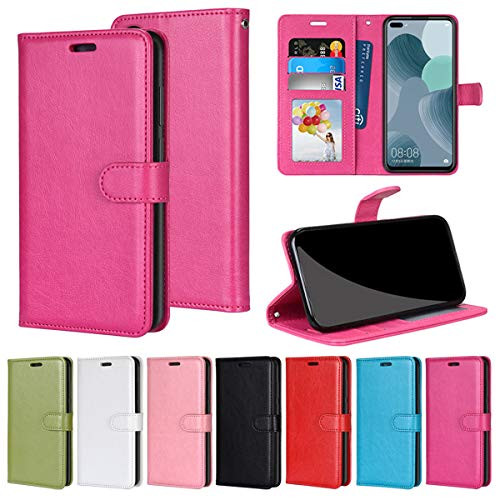 Redmi Note 10 Pro/Redmi Note 10 Pro Max Case, Gift-Source PU Leather Wallet Cover Folding Kickstand Flip Folio Case with Cards Holder for Xiaomi Redmi Note 10 Pro/Redmi Note 10 Pro Max -6.67"- -Rose-