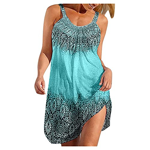 ORT Short Mini Dresses for Women, Women's Sexy Bodycon Sleeveless Ruched Spaghetti Strap Mini Club Party Dress