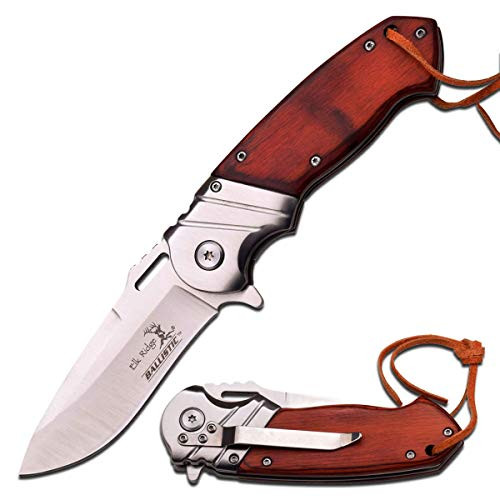 Re Personalized Free Engraving Quality Elk Ridge Knife with Wood Handle -ER-A003SW-