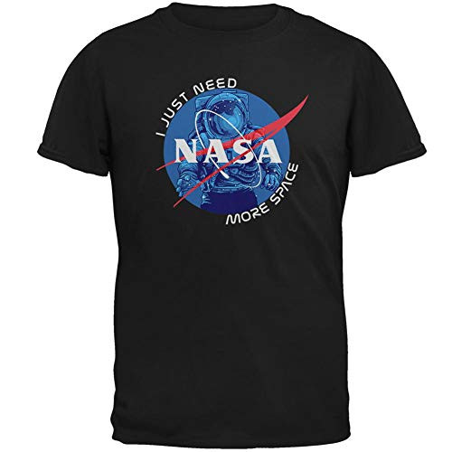 NASA Astronaut I Just Need More Space Mens T Shirt Black 2XL