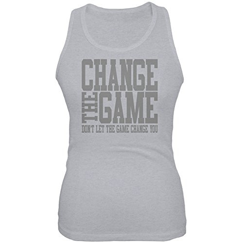 Change The Game Heather Grey Juniors Soft Tank Top - X-Large