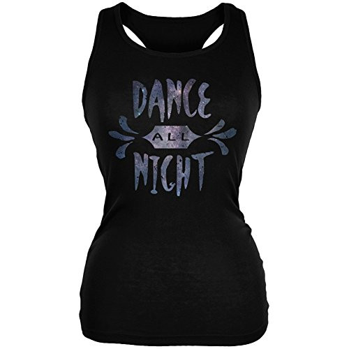 Old Glory Dance All Night Black Juniors Soft Tank Top - X-Large