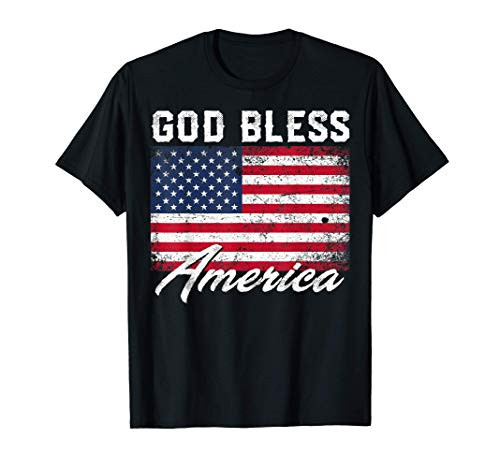 God Bless America USA Flag 4th of July Patriotic T-Shirt God Bless America USA Flag 4th of July Patriotic T-Shirt