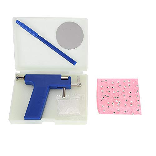 Ear Hole Piercing Tool-Body Piercing Tool Set Ear Piercing Gun With Earring Stud Mirror Kit