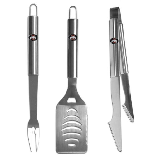 NCAA Ohio State Buckeyes Steel BBQ Tool Set (3-Pack)
