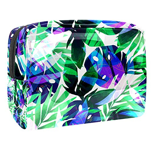 Green Tropical Leaf -7.3x3x5.1in/18.5x7.5x13cm- Cosmetic Makeup Case Beauty Bag Cosmetic Bag for Women Tote Cosmetic Bag Travel Accessory Organizer Green Tropical Leaf -7.3x3x5.1in/18.5x7.5x13cm- Cosmetic Makeup Case Beauty Bag Cosmetic Bag for Women Tote Cosmetic Bag Travel Accessory Organizer
