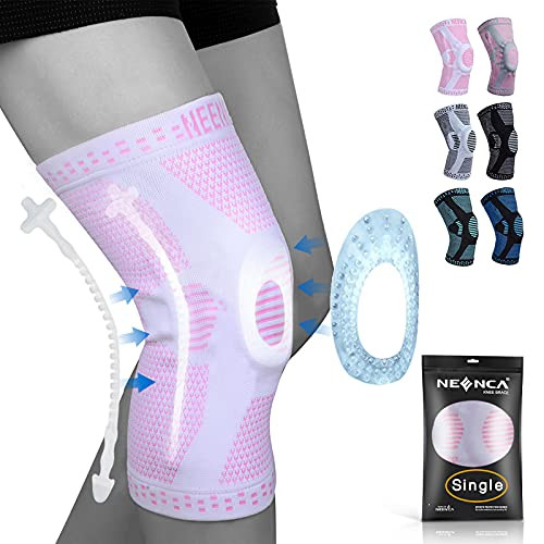 NEENCA Professional Women Knee Brace,Knee Compression Sleeve Support with Patella Gel Pads and Side Stabilizers,Medical Grade Knee Pads Sleeves for Running,Meniscus Tear,ACL,Arthritis,Joint Pain Relief NEENCA Professional Women Knee Brace,Knee Compression Sleeve Support with Patella Gel Pads and Side Stabilizers,Medical Grade Knee Pads Sleeves for Running,Meniscus Tear,ACL,Arthritis,Joint Pain Relief