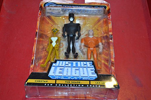 Mattel DC Universe Justice League Unlimited Fan Collection Cheetah, The Shade  and  Lex Luthor Action Figures