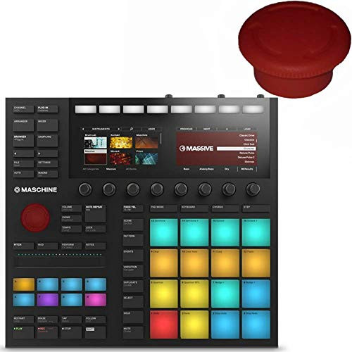 CHESH native instruments master key cover -emergency button design- for - -MASCHINE MK1 - MK1 MIKRO - MK2 - MK2 MIKRO - MK3 - MK3 MIKRO - ALL MIDI KEYBOARDS and DJs