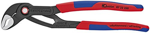 Knipex 87 22 250 SBA 10" Cobra Quickset Hightech Water Pump Pliers-Comfort Grip,