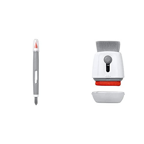 OXO Good Grips Electronics Cleaning Brush,Orange,One Size  and  Good Grips Sweep  and  Swipe Laptop Cleaner, White, One Size