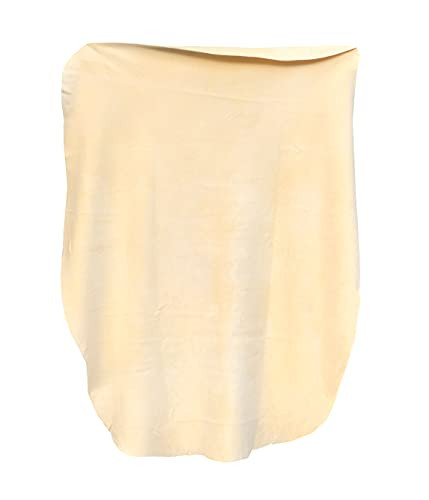 SHEEPSKIN ELITE Chamois Drying Cloth Car Drying Towel Real Leather Super Absorbent Fast Drying Natural Chamois Car Wash Cloth Accessory -5 sq ft-