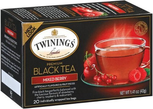 Twinings Mixed Berry Tea, Tea Bags, 20-Count Boxes (Pack of 6) Twinings Mixed Berry Tea, Tea Bags, 20-Count Boxes (Pack of 6)