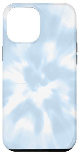 iPhone 12 Pro Max Aesthetic Light Blue Pastel Tie Dye Case