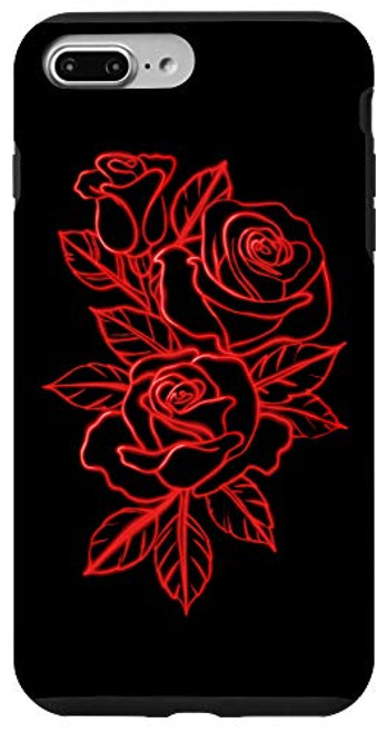 iPhone 7 Plus/8 Plus Red Roses Aesthetic Clothing Soft Grunge Clothes  and  Girls Case