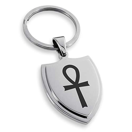 Tioneer Stainless Steel Egyptian Ankh Cross Shield Keychain Keyring Tioneer Stainless Steel Egyptian Ankh Cross Shield Keychain Keyring