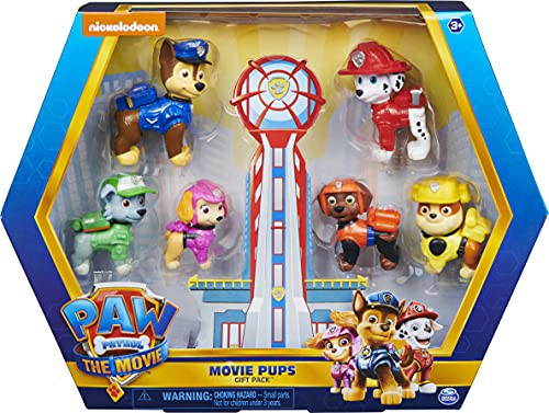 PAW Patrol, Movie Pups Gift Pack with 6 Collectible Toy Figures, Kids Toys for Ages 3 and up