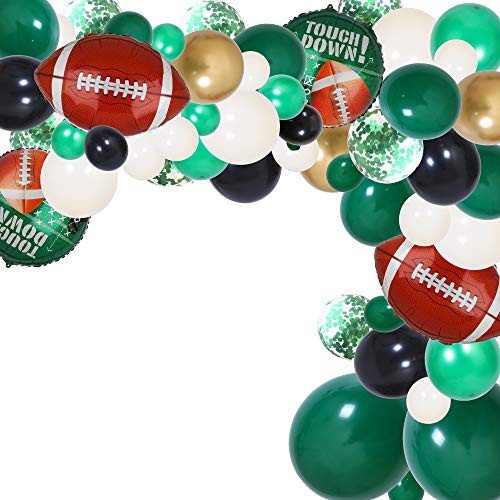 101 Pcs Football Balloons Mylar Latex Arch Garland Kit Balloon Bouquet Kids Boys Teenagers Sport Theme Birthday Party Decors Green 101 Pcs Football Balloons Mylar Latex Arch Garland Kit Balloon Bouquet Kids Boys Teenagers Sport Theme Birthday Party Decors Green
