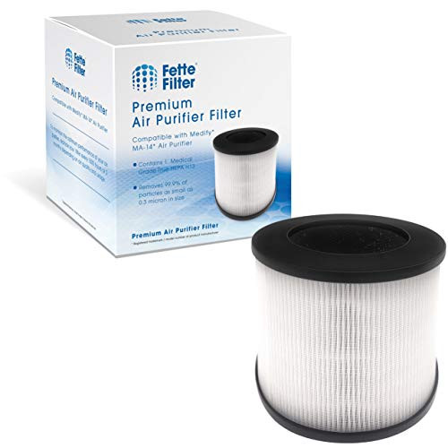Fette Filter - MA-14 Air Purifier Replacement Filters Compatible with Medify Air MA-14 Medical Grade True HEPA H13 Replacement Filter Part  MA-14R -Pack of 1-