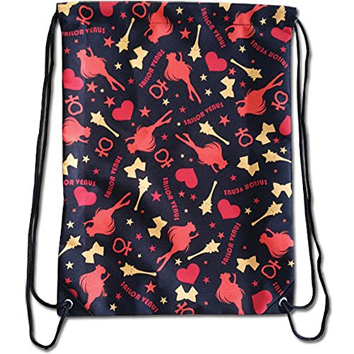 Sailor Moon Sailor Venus Pattern Drawstring Bag