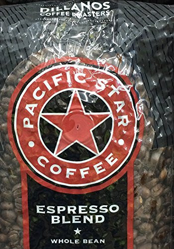 2 Pounds Pacific Star Whole Bean Coffee Espresso Blend