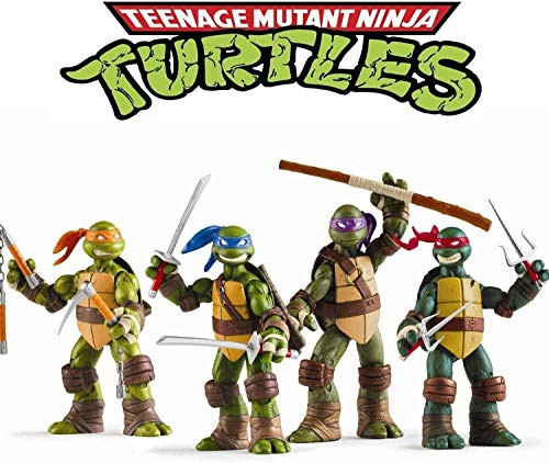 Ninja Turtles 4 PCS Set -5 Inches- Teenage Ninja Turtles Action Figure - TMNT Action Figures - Ninja Turtles Toy Set - Ninja Turtles Action Figures Mutant Teenage Set Ninja Turtles 4 PCS Set -5 Inches- Teenage Ninja Turtles Action Figure - TMNT Action Figures - Ninja Turtles Toy Set - Ninja Turtles Action Figures Mutant Teenage Set