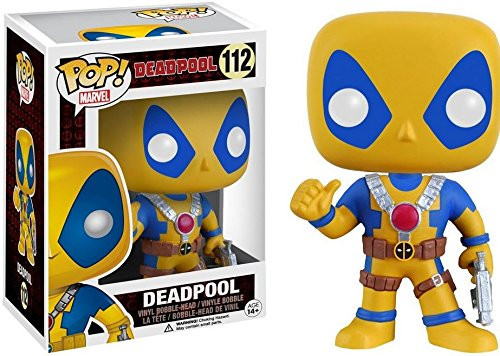 Funko Marvel Deadpool Pop Vinyl Yellow and Blue Suit Exclusive