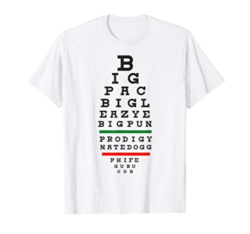 Old School Hip Hop Music Rap Legends Eye Chart 90s Hip-Hop T-Shirt Old School Hip Hop Music Rap Legends Eye Chart 90s Hip-Hop T-Shirt