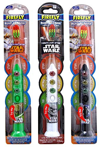 Firefly Toothbrush Star Wars Ready 1-Minute Timer -Assorted Figures- -Pack of 3-