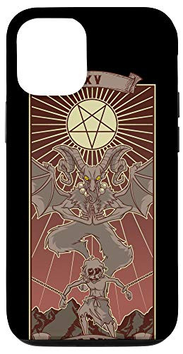 iPhone 12/12 Pro The Devil Tarot Card XV Pentagram Goth Vintage Pagan Wicca Case