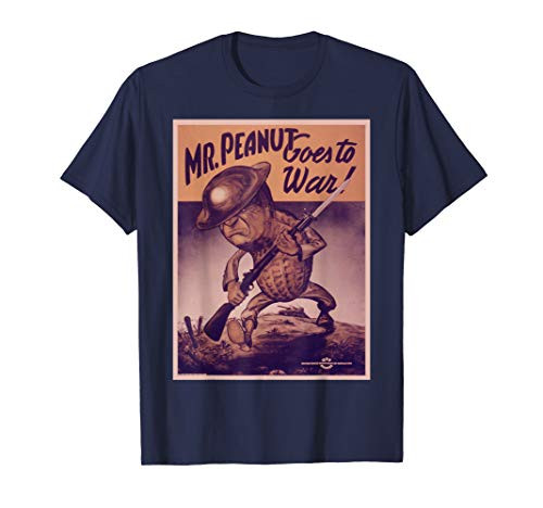 Vintage poster - Mr. Peanut Goes to War Retro T-Shirt