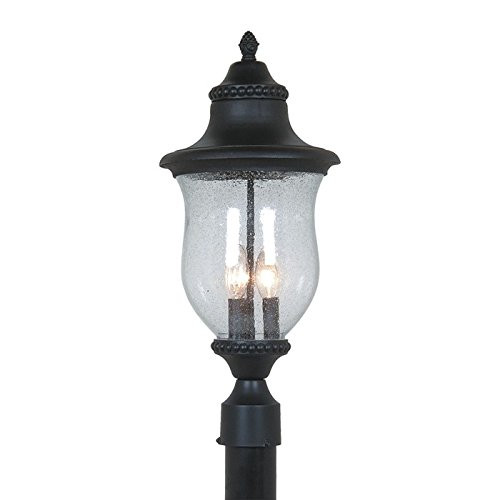 Artcraft Lighting Premiere 3-Light Outdoor Wall Sconce, Black