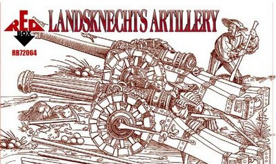 PLASTIC MODEL FIGURES Landsknechts -Artillery-, 16th century RED BOX 72064