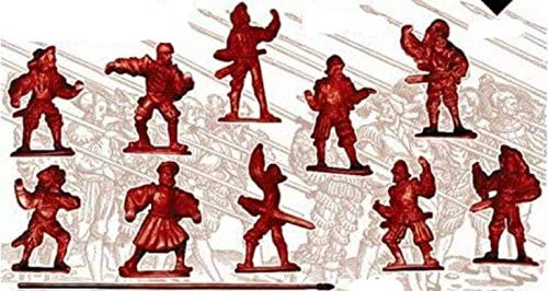 Plastic Model Figures Landsknechts -Pikemen-, 16th Century 20 Figures on 10 Poses 1/72 RED Box 72058