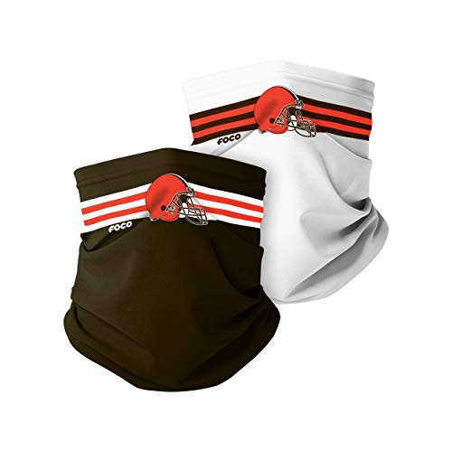 FOCO Cleveland Browns NFL Stitched 2 Pack Gaiter Scarf FOCO Cleveland Browns NFL Stitched 2 Pack Gaiter Scarf