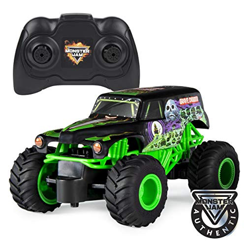 Monster Jam Official Grave Digger Remote Control Monster Truck, 1:24 Scale, 2.4 GHz, for Ages 4 and Up