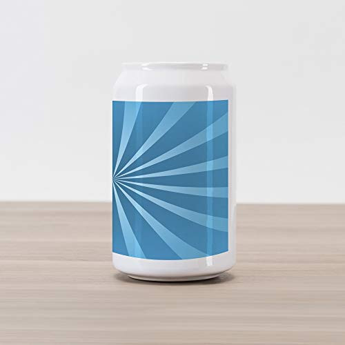 Ambesonne Vintage Blue Cola Can Shape Piggy Bank, Hypnotic Radial Pattern with Blue Ombre Style Colored Striped Pattern, Ceramic Cola Shaped Coin Box Money Bank for Cash Saving, Blue and Pale Blue Ambesonne Vintage Blue Cola Can Shape Piggy Bank, Hypnotic Radial Pattern with Blue Ombre Style Colored Striped Pattern, Ceramic Cola Shaped Coin Box Money Bank for Cash Saving, Blue and Pale Blue