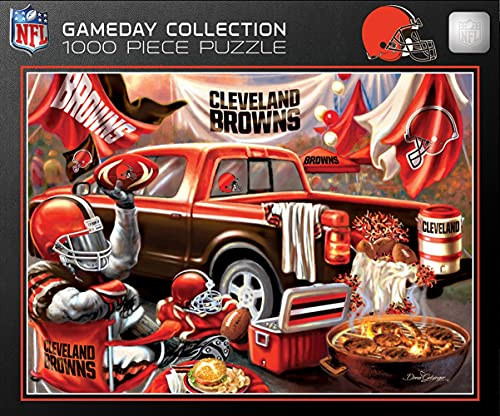 MasterPieces NFL Gameday Puzzles Collection - Cleveland Browns 1000 Piece Gameday Jigsaw Puzzle MasterPieces NFL Gameday Puzzles Collection - Cleveland Browns 1000 Piece Gameday Jigsaw Puzzle